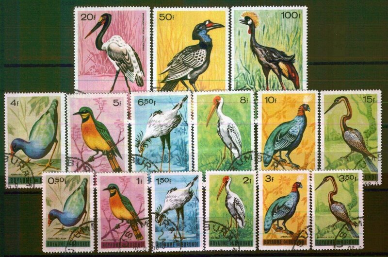 218 - Burundi - Birds - Used Set