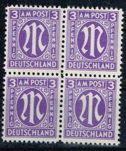 Germany,Sc.#3N2 MNH color b, block of 4 perf. 11 1/2 x 11. cv.€88,00