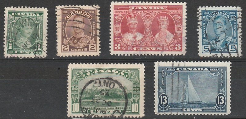 #211-16 Canada Used King George V Silver Jubilee Issue