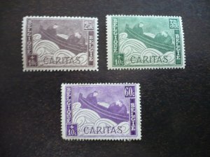 Stamps - Belgium - Scott# B64-B66 - Mint Hinged Part Set of 3 Stamps