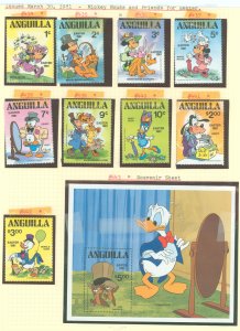 Anguilla #434-443 Mint (NH) Single (Complete Set) (Disney)