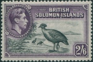 Solomon Islands 1939 SG70 2/6 Bismark Scrub Fowl toned back MLH