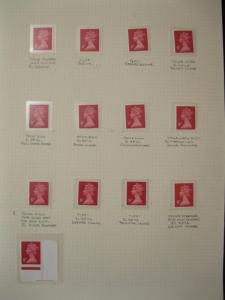 SPECIALISED COLLECTION OF U/M 8p MACHINS + CYLINDER BLOCKS ON 6  PAGES