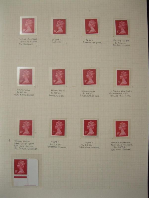 SPECIALISED COLLECTION OF U/M 8p MACHINS + CYLINDER BLOCKS ON 6  PAGES