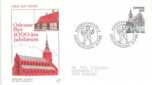 Denmark Danmark FDC Scott 850 Odense