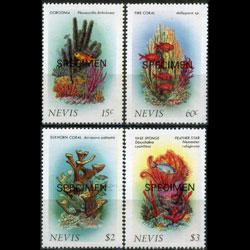 NEVIS 1986 - Scott# 503-6 Corals Specimen Set of 4 NH