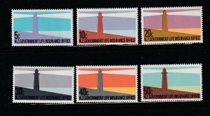 New Zealand OY51-OY56 Set MNH Lighthouses