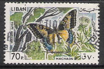 Lebanon #C431 Airmail Butterflies Used