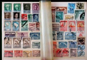 Argentina Stamp Collection Lot of 309 MNH, MH & Used in Vintage Album