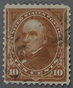 United States #282C Used Fine, Great Color Light Cancel Bright Paper