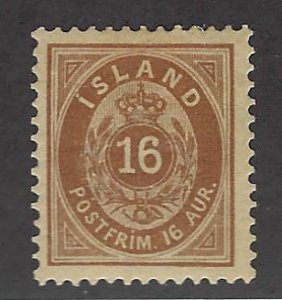 Iceland SC#27 Used F-VF SCV$80.00....Fill a Great Spot!