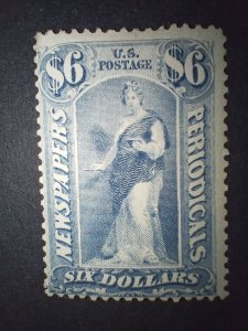 *REDUCED* Sc# PR73 MLH-OG Fine $6 Newspaper/Periodicals