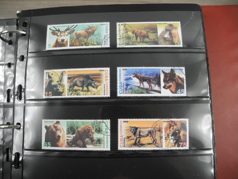 CUBA(2002-2008), Stamp Collection in stock pages(Kenmore binder)