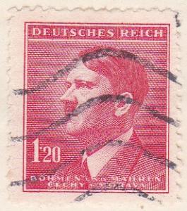 Bohemia & Moravia Sc #69 Stamp 1942 German Protectorate 1.20k Used.