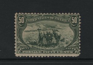 USA #291 Mint Fine No Gum - Miniscule Tear At Right Hard To Locate