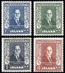 Iceland Stamps # 274-7 MNH VF Scott Value $72.00