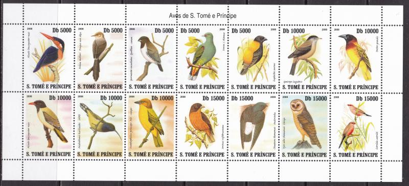 Sao Tome and Principe, Fauna, Birds MNH / 2007