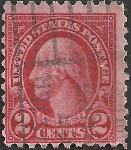 # 583 Used Cracked Plate Carmine George Washington