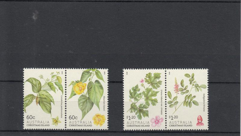 Christmas Island Australia 2013 MNH Shrubs 4v Set Plants Colubrina Abutilon