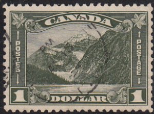 Canada 1930-31 used Sc 177 $1 Mt Edith Cavell