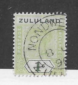 Zululand Sc #20 1sh used VF