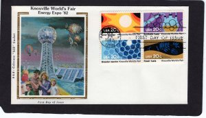 2006-2009 Knoxville World's Fair, FDC blk/4 Colorano Silk