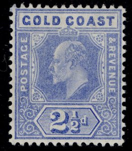 GOLD COAST EDVII SG62, 2½d blue, M MINT. Cat £23.