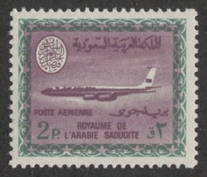 SAUDI ARABIA  2p Airmail Sc C60  Mint NH, F-VF, SG 717 / £31