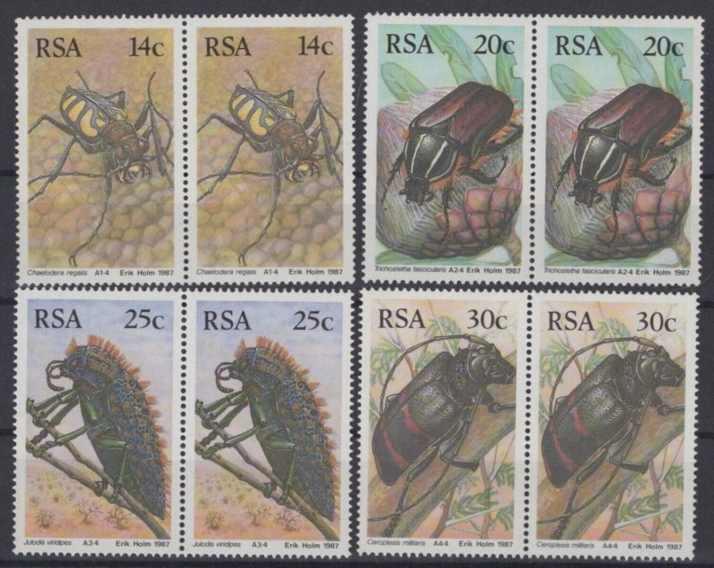 South Africa 690-693 MNH Insects Beetles ZAYIX 0224S0143
