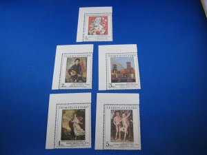 CZECHOSLOVAKIA 1986  SCOTT # 2634-2638  MNH