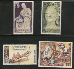 LAOS Scott C27-30 1957 MNH** Airmail set