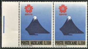 VATICAN CITY #483 - MINT NH PAIR - 1970 - VAT035