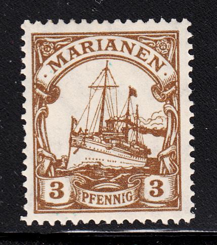 Mariana Islands 1901 MH Scott #30 3pf Kaiser's Yacht 'Hohenzollern' Variety: ...