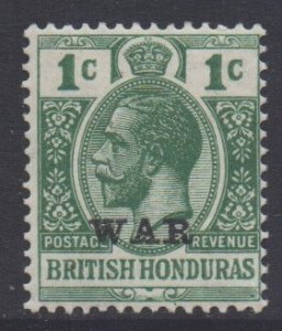 Br Honduras Scott MR2 - SG116, 1917 War Tax 1c MH*