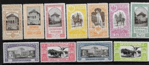 ROMANIA SC 196-206 LH issue of 1906 - KING CAROL - EXPO. Sc$220