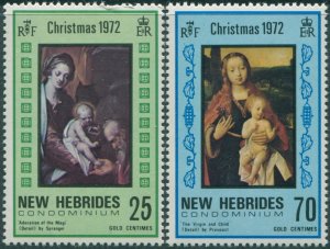 New Hebrides 1972 SG170-171 Christmas set MNH