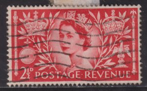 Great Britain 313 Queen Elizabeth II Coronation Issue 1953
