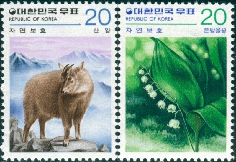 Korea South 1979 SG1391-1392 Nature Conservation set MNH