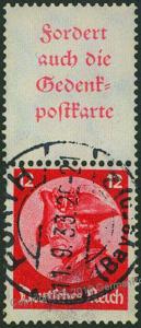 Germany 1933 Frederick Fridericus Michel S102 Se-Tenant Zusammendruck 53282