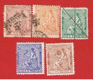 Spain #191-193 VF used #197&199  MF-VFLH OG  Espana  Free S/H