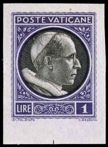 Vatican 72 - 76 Error VF Imperf Proofs, ungummed as issued