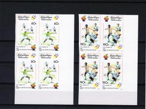 Gabon 1981 World Cup Spain '82  Imperf.Block of 4 ScC243/244