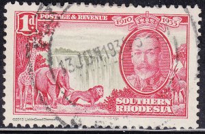 Southern Rhodesia 33  Victoria Falls, Jubilee Issue 1935