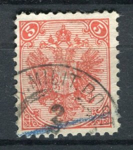 BOSNIA; 1879-94 early Coat of Arms issue fine used 5kr. value