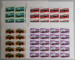 China Motor Vehicles Cars Trucks 4v Half Sheets 20 sets 1996 MNH