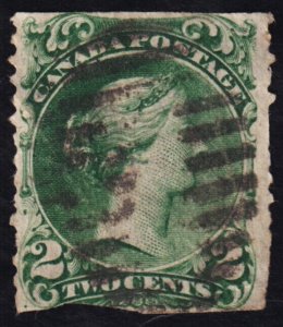 Canada Scott 24b (1868) Used P, CV $110.00 C