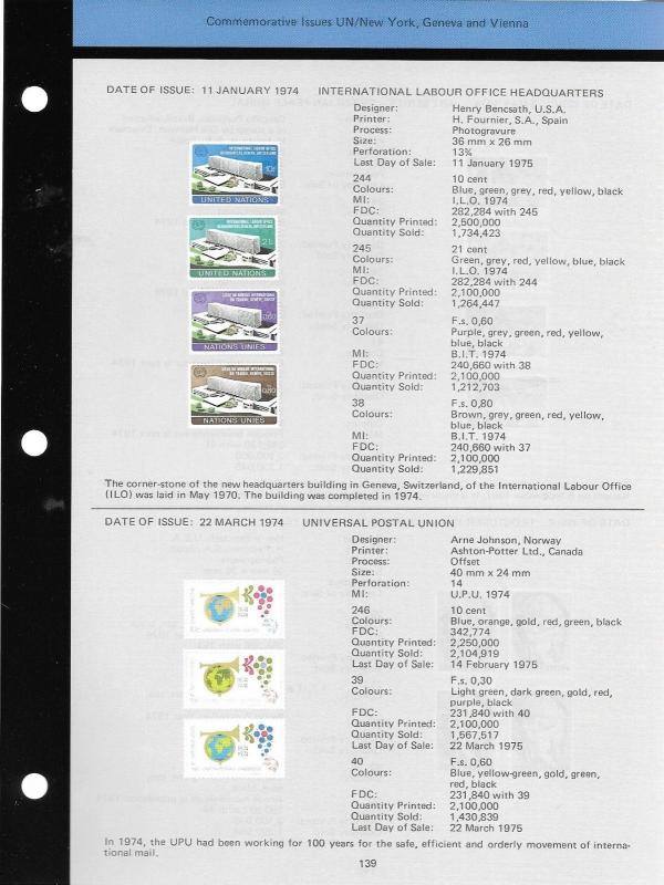 United Nations Official Stamp Catalogue 1951- 986 401 pages slightly used