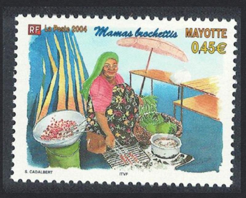 Mayotte Mamas Brochettis street vendor 1v SG#206