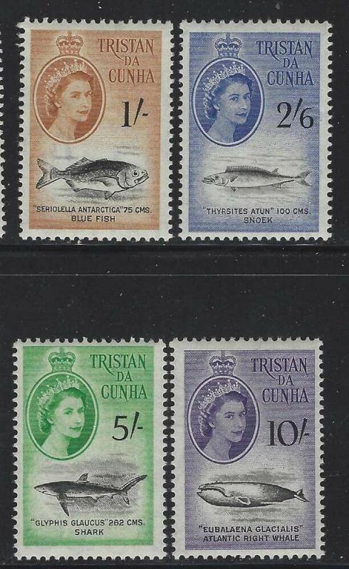 Tristan da Cunha 1960 Elizabeth & Fish set Sc# 28-41 NH