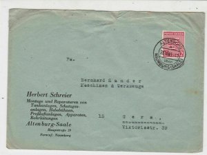 Saxony 1945 Maumemburg to Thuringia Stamps Cover  ref 23135